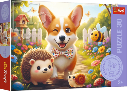 TREFL Puzzle Den s corgi 30 dílků