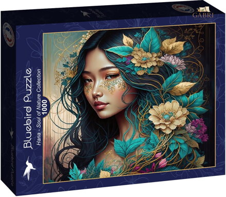 BLUEBIRD Čtvercové puzzle Hana - Kolekce Duše přírody 1000 dílků