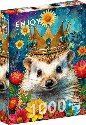 ENJOY Puzzle Korunovaný ježek 1000 dílků