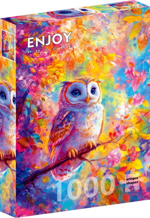 ENJOY Puzzle Pastelová sova 1000 dílků