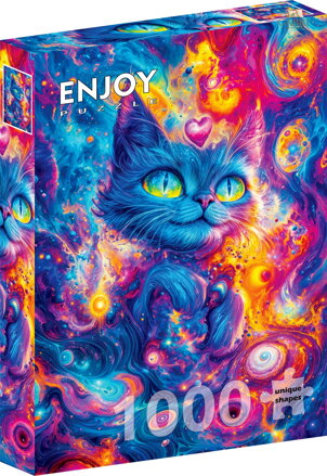 ENJOY Puzzle Kosmická kočka 1000 dílků