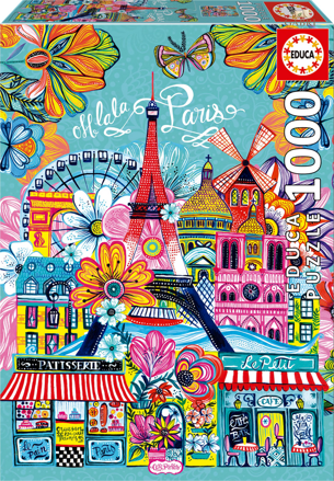 EDUCA Puzzle Car Pintos: Paříž 1000 dílků