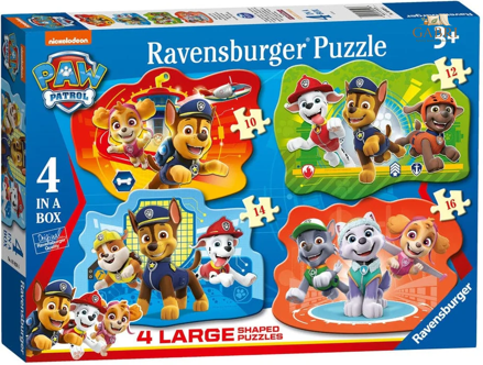 RAVENSBURGER Puzzle Tlapková patrola 4v1 (10,12,14,16 dílků)