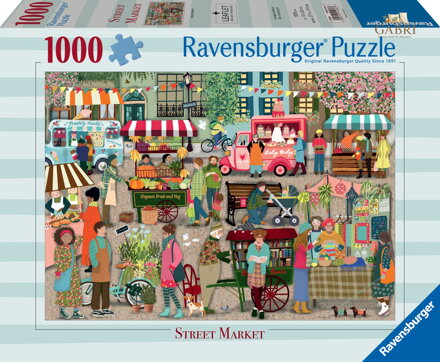 RAVENSBURGER Puzzle Pouliční tržiště 1000 dílků