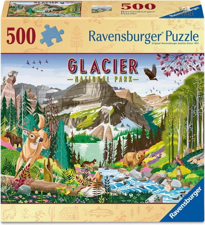 RAVENSBURGER Puzzle National Park: Glacier 500 dílků