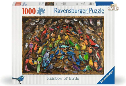 RAVENSBURGER Puzzle Duha z ptáků 1000 dílků