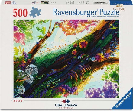 RAVENSBURGER Puzzle USA Jigsaw Nationals: Mechový les 500 dílků