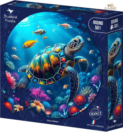 BLUEBIRD Kulaté puzzle Pod mořskou hladinou 501 dílků