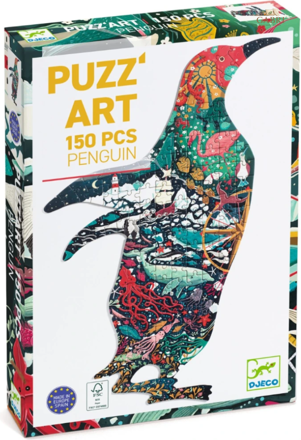 DJECO Obrysové puzzle Tučňák 150 dílků