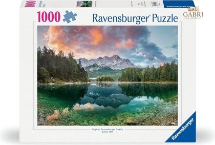 RAVENSBURGER Puzzle Zugspitze u jezera Eibsee 1000 dílků