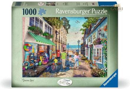 RAVENSBURGER Puzzle Down the Lane č.3: Přímořská ulička 1000 dílků