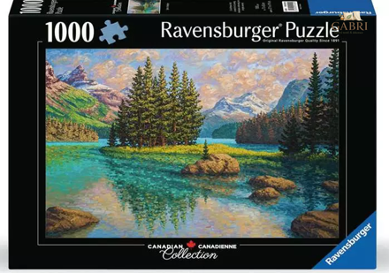 RAVENSBURGER Puzzle Canadian Collection: Duch řeky Maligne 1000 dílků
