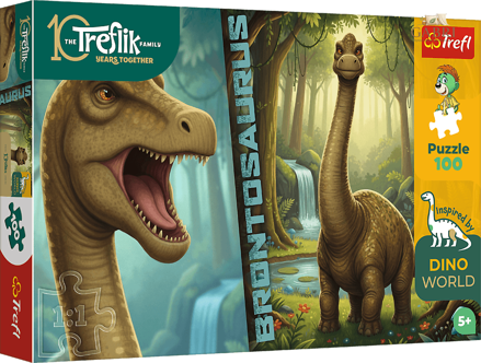 TREFL Puzzle Dino World: Brontosurus 100 dílků