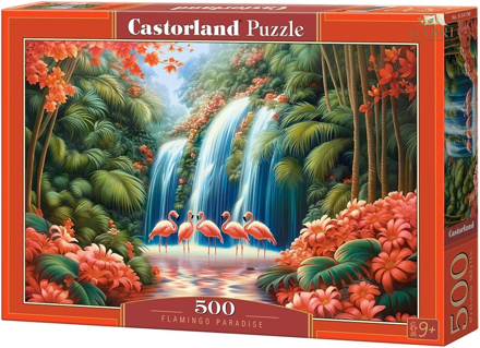 CASTORLAND Puzzle Exotický svět plameňáků 500 dílků