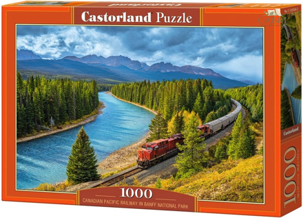 CASTORLAND Puzzle Kanadská pacifická železnice v národním parku Banff 1000 dílků