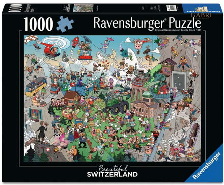 RAVENSBURGER Puzzle Krásné Švýcarsko 1000 dílků