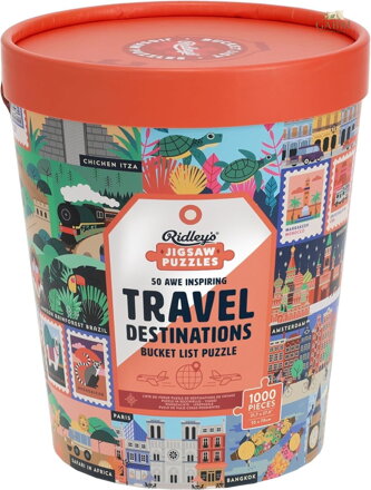 RIDLEY'S GAMES Puzzle Bucket List: 50 úchvatných cestovatelských destinací 1000 dílků