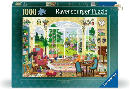 RAVENSBURGER Puzzle Pokoj s výhledem do letní zahrady 1000 dílků