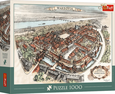 TREFL Puzzle Projekt rekonstrukce Starého Města, 1951 Varšava 1000 dílků