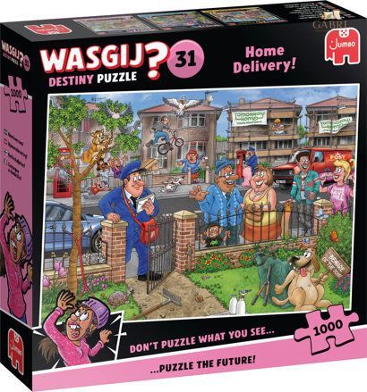 JUMBO Puzzle WASGIJ Retro Destiny 31: Doručení domů! 1000 dílků
