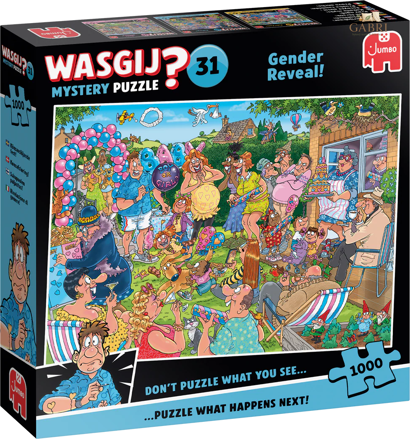 JUMBO Puzzle WASGIJ Mystery 31: Odhalení pohlaví miminka! 1000 dílků