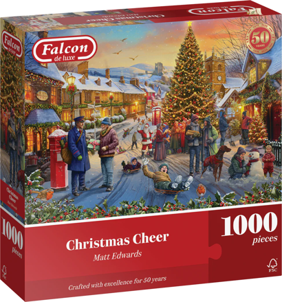 FALCON Puzzle Vánoční veselí 1000 dílků