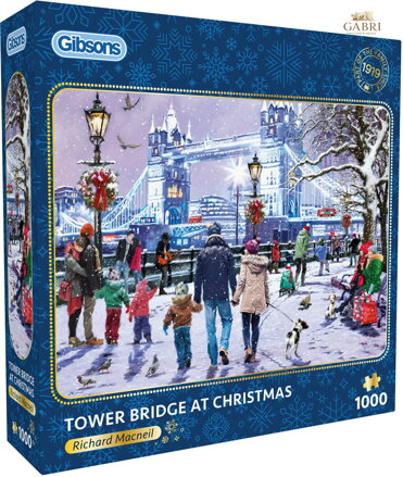 GIBSONS Puzzle Tower Bridge o Vánocích 1000 dílků