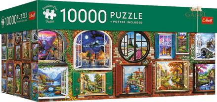 TREFL Puzzle Premium Plus Quality Okna čtyř ročních období 10000 dílků