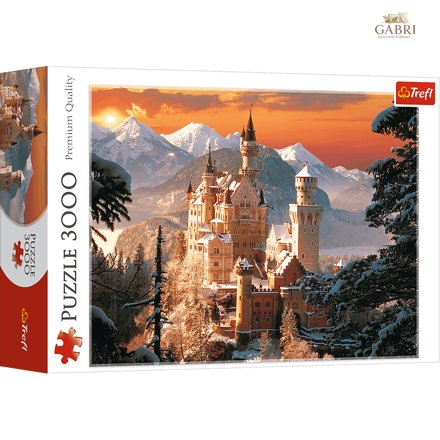 TREFL Puzzle Neuschwanstein v zimě 3000 dílků