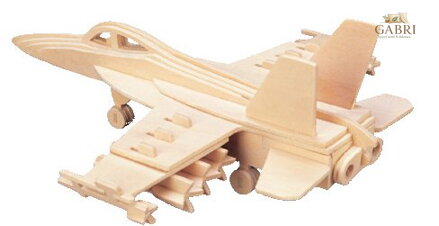 WOODEN TOY , WCK 3D puzzle Stíhačka F-18 Hornet