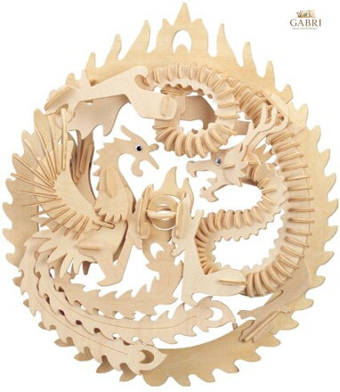 WOODEN TOY , WCK 3D puzzle Drak a fénix