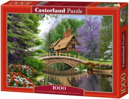 CASTORLAND Puzzle Domek u řeky 1000 dílků