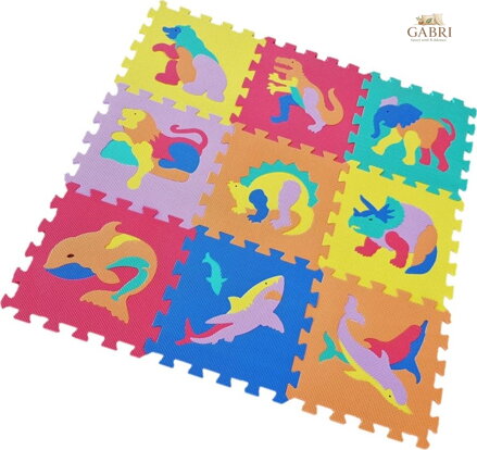 ALLTOYS Pěnové puzzle Zvířata a dinosauři (30x30)