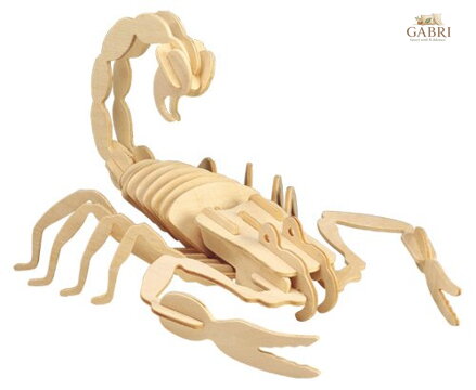 WOODEN TOY , WCK 3D puzzle Škorpion