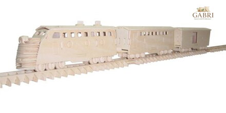 WOODEN TOY , WCK 3D puzzle Vlak