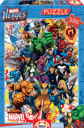 EDUCA Puzzle Hrdinové Marvel 500 dílků