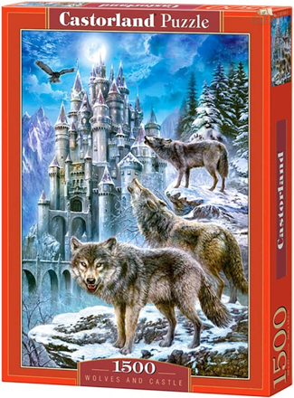CASTORLAND Puzzle Vlci u zámku 1500 dílků