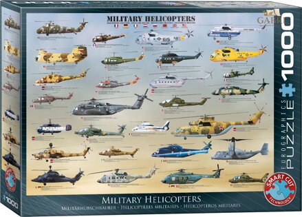 EUROGRAPHICS Puzzle Vojenské helikoptéry 1000 dílků