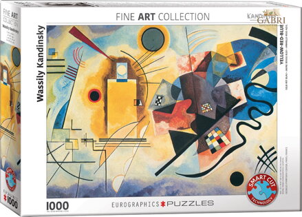 EUROGRAPHICS Puzzle Žlutá, červená, modrá 1000 dílků