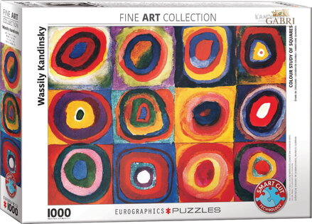 EUROGRAPHICS Puzzle Barevná studie čtverců 1000 dílků