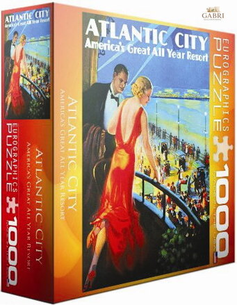 EUROGRAPHICS Puzzle Plakát: Atlantic City 1000 dílků