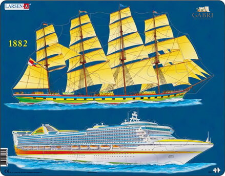 LARSEN Puzzle Lodě - historie a současnost 20 dílků