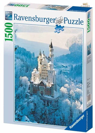 RAVENSBURGER Puzzle Zámek Neuschwanstein v zimě 1500 dílků