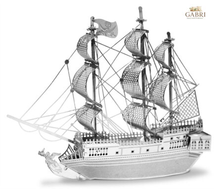 METAL EARTH 3D puzzle Black Pearl (Černá perla)