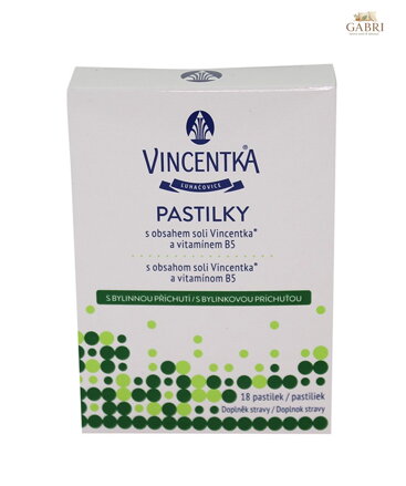 Vincentka pastilky bylinkové 18 past. 2827