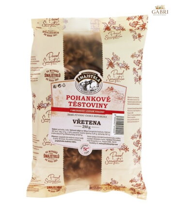 Těstoviny pohankové vřetena 250g Šmajstrla bez lepku 2850