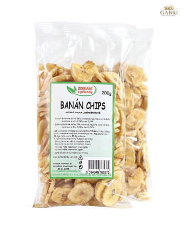Banán chips plátky 200g ZP 2254