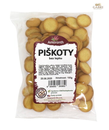 Piškoty bezlepkové 100g Amaranth bez lepku 182