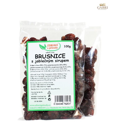 Brusnice s jablečným sirupem 100g ZP 941
