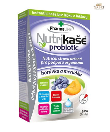 Nutrikaše borůvka a meruňka 3x60g Mogador bez lepku 586